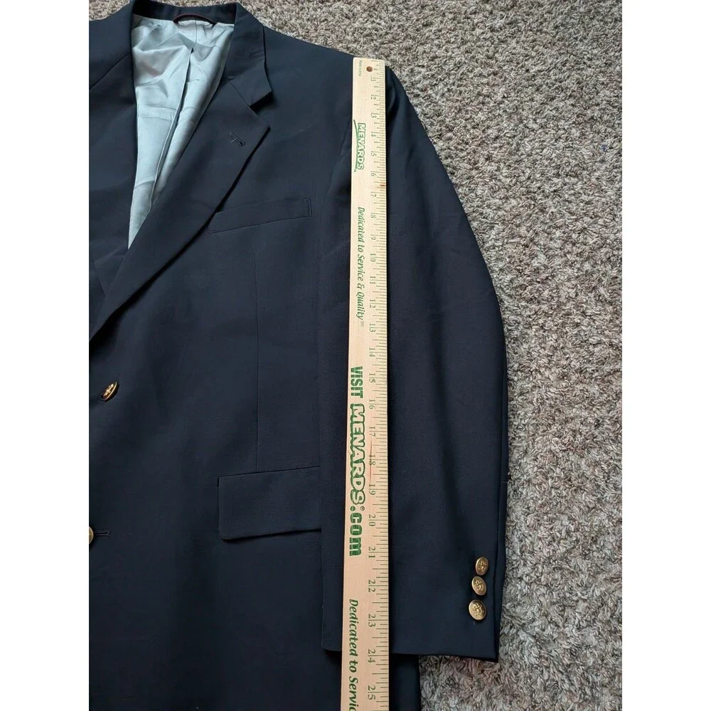 Jack Nicklaus Tournament Series Blazer Navy Blue Gold Size 44R USA Union Made